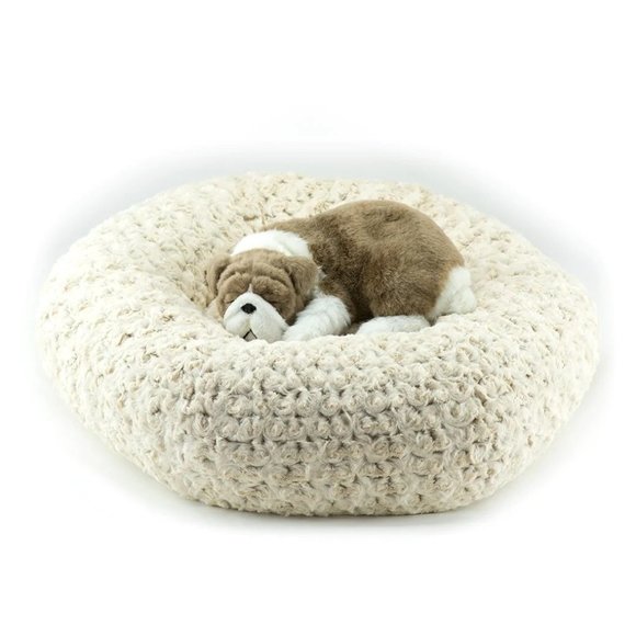 Frosted Camel Dog Bed by Susan Lanci SIZE XS